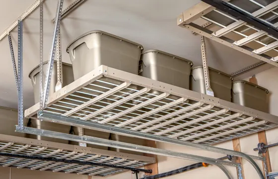 Tan Overhead Racks