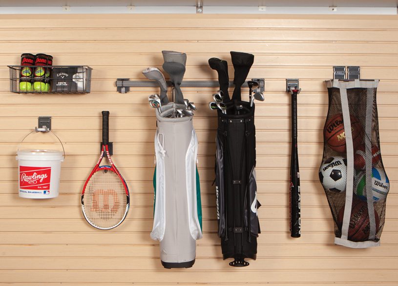 multifunctional garage slatwalls