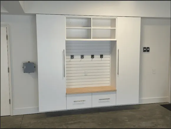 Custom Drop Zone In Garage By Total Garage