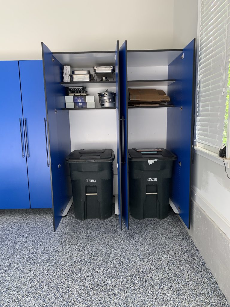 Tega Cay Custom Garage Storage - Custom Trash Can Cabinet