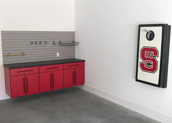 Custom Charlotte Garage Organization With Garage Slatwall