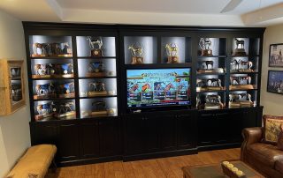 equine award showcase custom cabinet